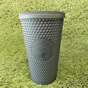 2021 Starbucks Matte Dark Green Grande Touch Studded 16oz Tumbler Cold Cup